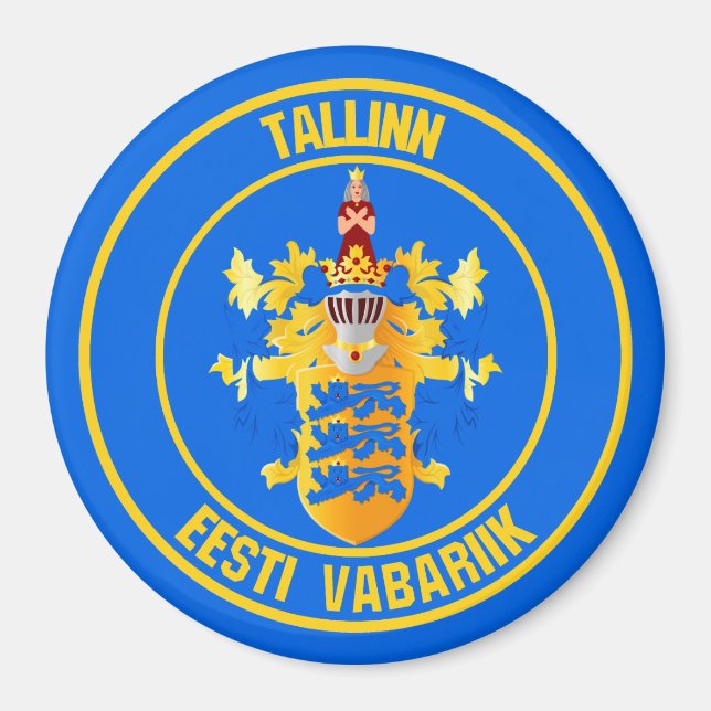 Imã Tallinn Round Emblem (Frente)