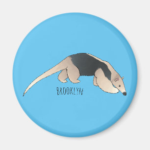 Imã Tamandua ilustração de desenho animado