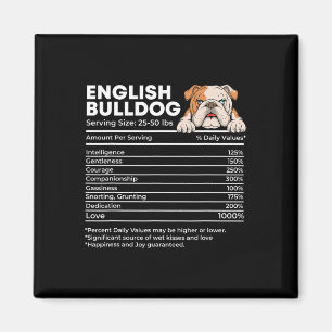 Imã Tamanho de Serviço do Bulldog - Amante de os anima