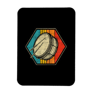 Ímã Tambor de Caçamba Retro Vintage - Bateria de March