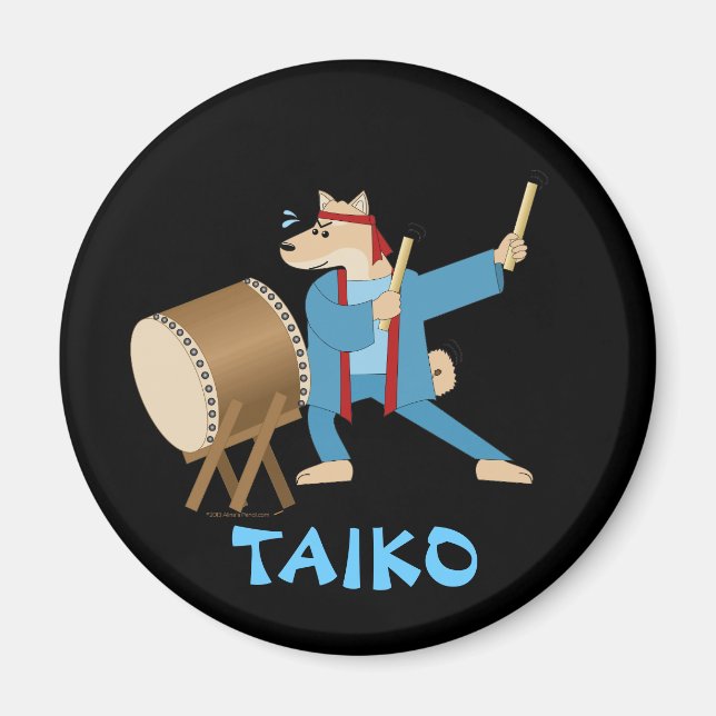 Imã Tambor de Taiko Drummer (Frente)