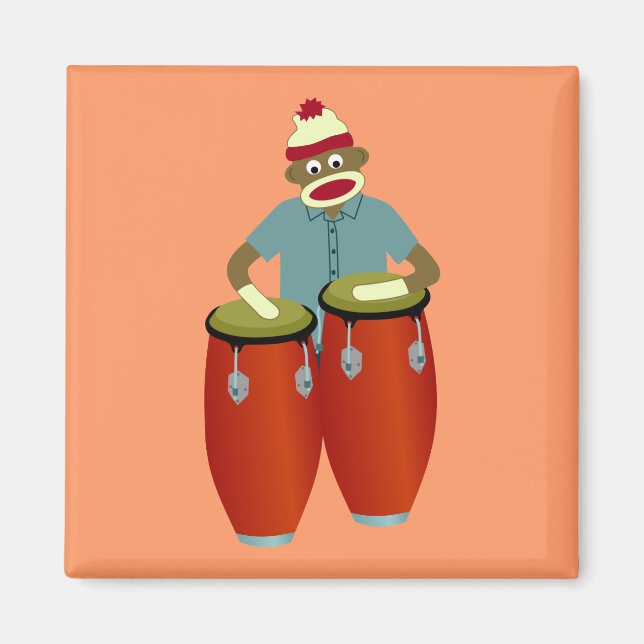 Imã Tambores de Conga Macaco-Meia (Frente)