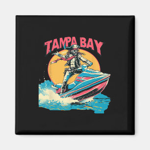 Imã Tampa Bay Pirata Jetski Boating Divertido Gasp