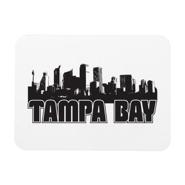 Ímã Tampa Bay Skyline (Horizontal)
