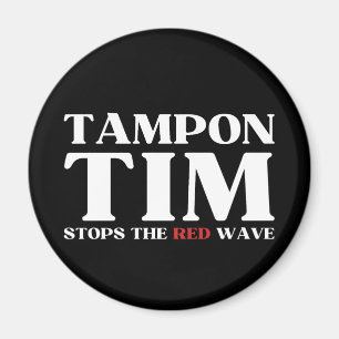 Imã Tampon Tim Will Pára A Onda Vermelha-Tim Walz 2024