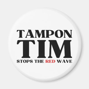 Imã Tampon Tim Will Pára A Onda Vermelha-Tim Walz 2024