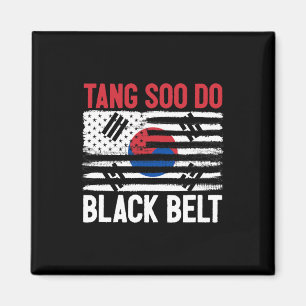 Imã Tang Soo Do Black Belt Karate Fighter Coreano Mart