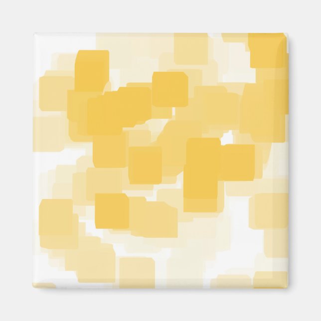 Imã "Tangerina" Arte Geométrica (Frente)