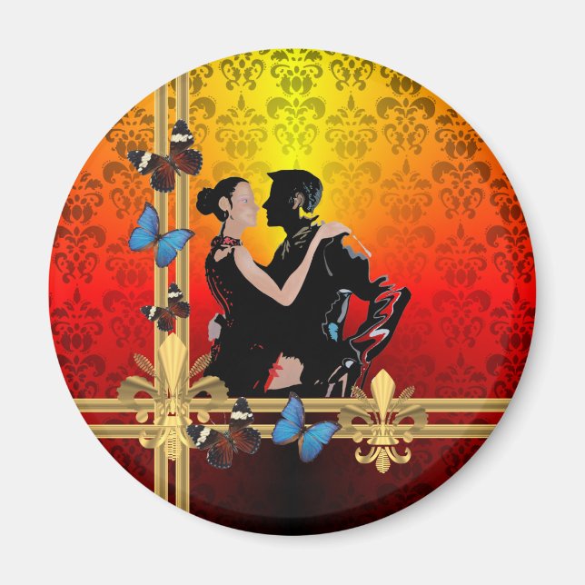 Imã Tango no damask (Frente)