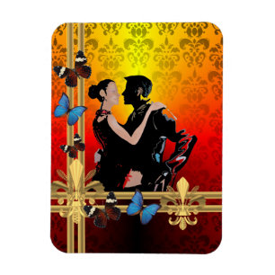 Ímã Tango no damask