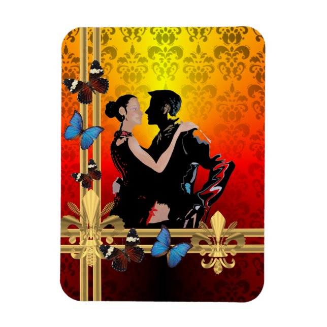 Ímã Tango no damask (Vertical)