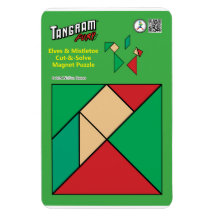 Tangram Christmas Elf Magnet - Sob o mistério