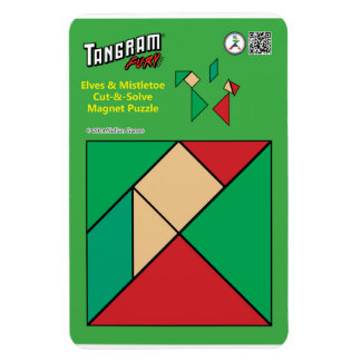 Ímã Tangram Christmas Elf Magnet - Sob o mistério
