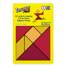 Tangram Magnet Quebra-cabeça - 10 Lordes A-Leaping