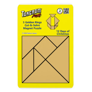 Ímã Tangram Magnet Quebra-cabeça - 5 Ouros