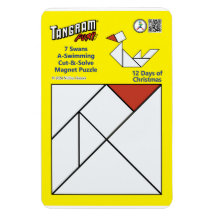 Tangram Magnet Quebra-cabeça - 7 Cisnes A-Natação