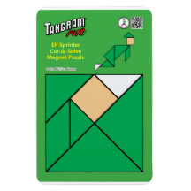 Tangram Quirky Elf Magnet - Sprinter