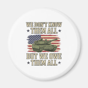 Imã Tanque de Lembrança Militar Camisa Patriótica Desi