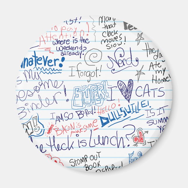 Imã Tantos Doodes Escolares (Frente)