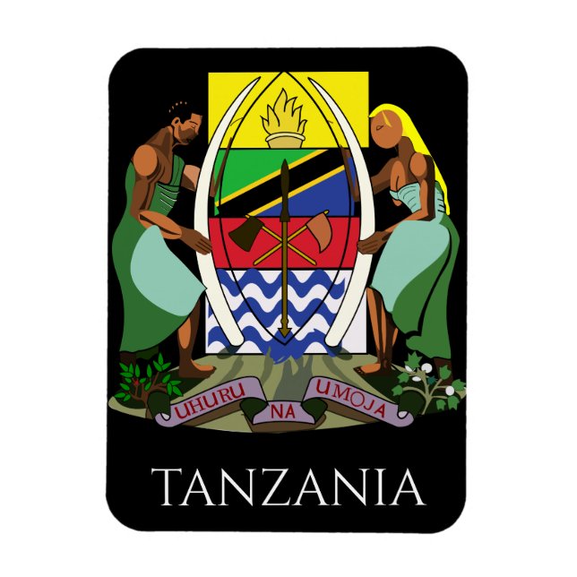 Ímã tanzania emblem (Vertical)