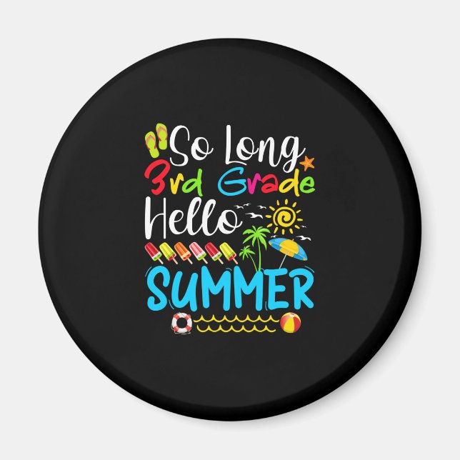 Imã Tão Longo Verão Do 3º Ano, Dia Da Escola. (Frente)