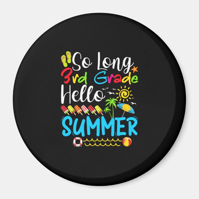 Imã Tão Longo Verão Do 3º Ano, Dia Da Escola. (Frente)