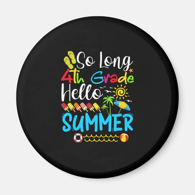 Imã Tão Longo Verão Do 4º Ano, Dia Da Escola. (Frente)