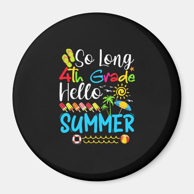 Imã Tão Longo Verão Do 4º Ano, Dia Da Escola. (Frente)