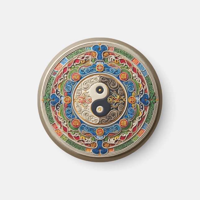 Imã Taoist Mandala Magnet (Frente)