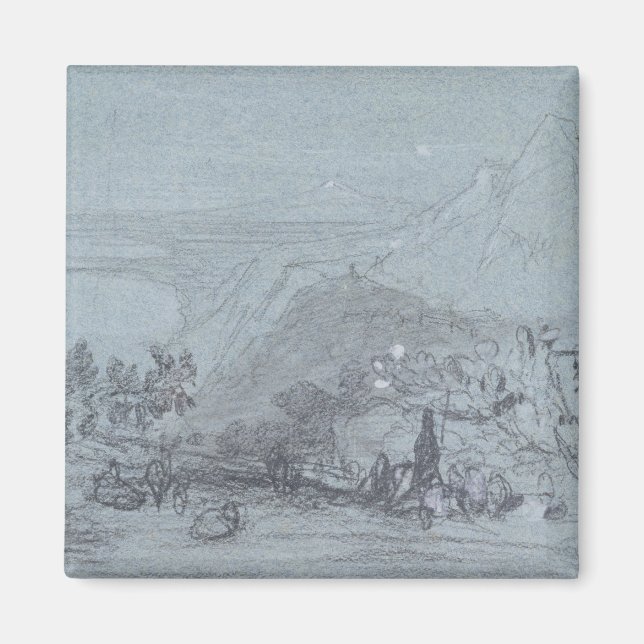 Imã Taormina, de "Views of Sicily" (giz e guache) (Frente)