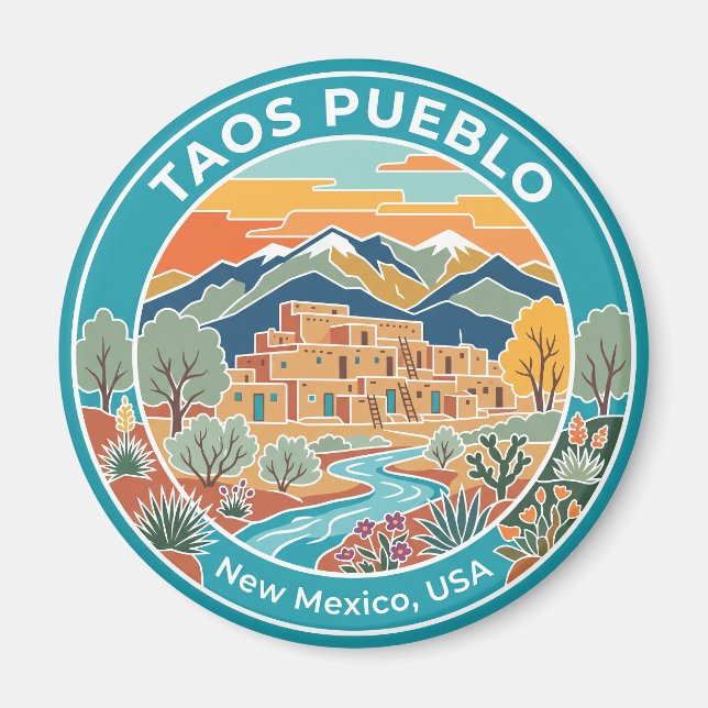 Imã Taos Pueblo EUA (Frente)