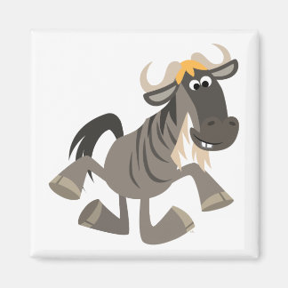 Imã Tap de Cartoons Dançando em Wildebeest Magnet