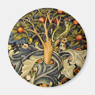 Imã Tapeçaria de Pássaros e Flores de William Morris
