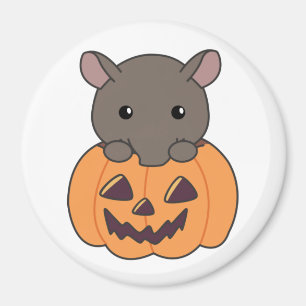 Imã Tapir No Feliz Dia Das Bruxas De Pumpkin Cute Tapi