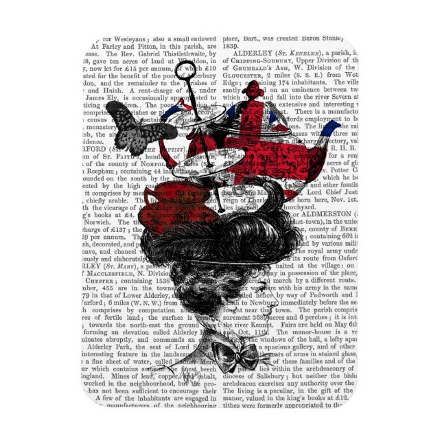 Ímã Tarde Britânica Tea Hat (Vertical)