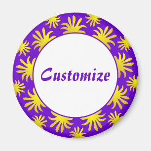 Imã Tarde do Triffids Modelo - Roxo e Dourado