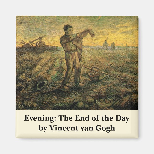 Imã Tarde - Fim do Dia de Vincent van Gogh (Frente)