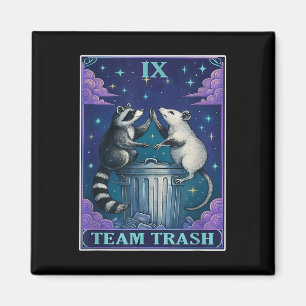 Imã Tarot Card Deck Team Trash Raccoon Tarot Cards Del