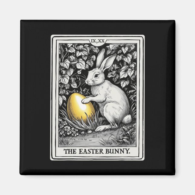 Imã Tarot Card Felz pascoa Bunny Primavera Easter Oa (Frente)