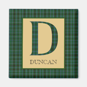 Imã Tartan Duncan Monograma D  