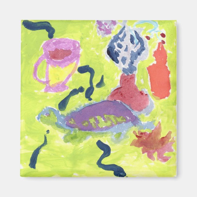 Imã Tartaruga com um íman de chá (Frente)