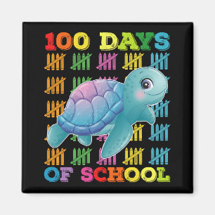 Imã Tartaruga De 100 Dias De Escola Professor Aluno