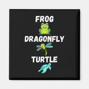 Imã Tartaruga de Dragonfly Sapo com humor político sut