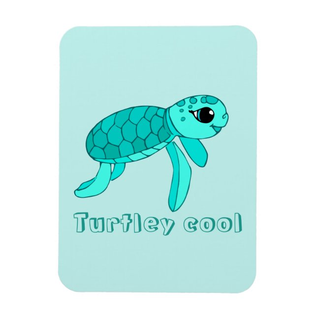 Ímã Tartaruga-do-mar-bebê legal (Vertical)
