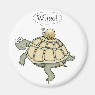 Imã Tartaruga e caracol dos desenhos animados Whee!