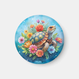 Imã Tartaruga Floral