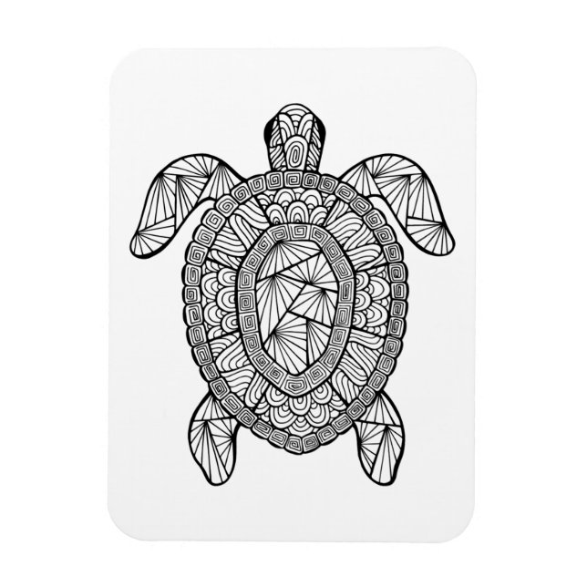 Ímã Tartaruga inspirada (Vertical)
