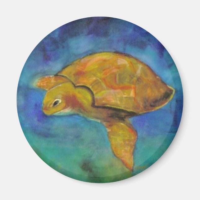 Imã Tartaruga marinha de Paula Atwell (Frente)