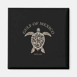 Imã Tartaruga Marinha Vintage Golfo do México Est 1550