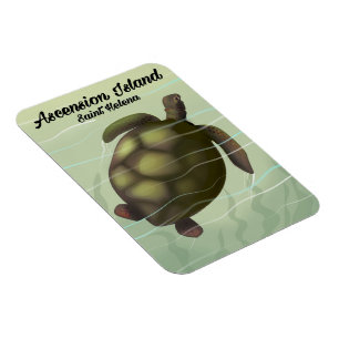 Ímã Tartaruga Marítima da Ilha da Ascensão